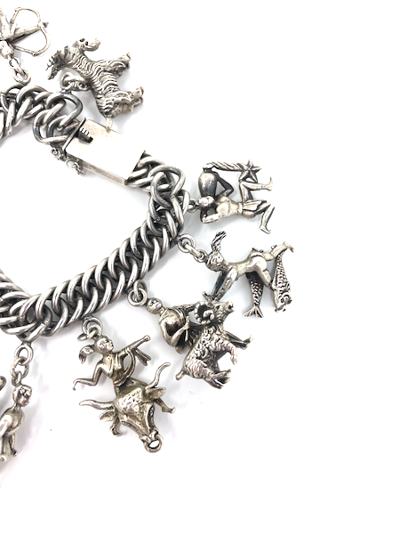 Vintage Modernist Jacob Hull Silver Link Bracelet — House of Terrance